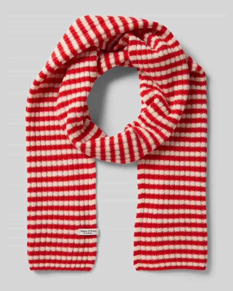 Marc O'Polo Schal aus reiner Schurwolle Rot
