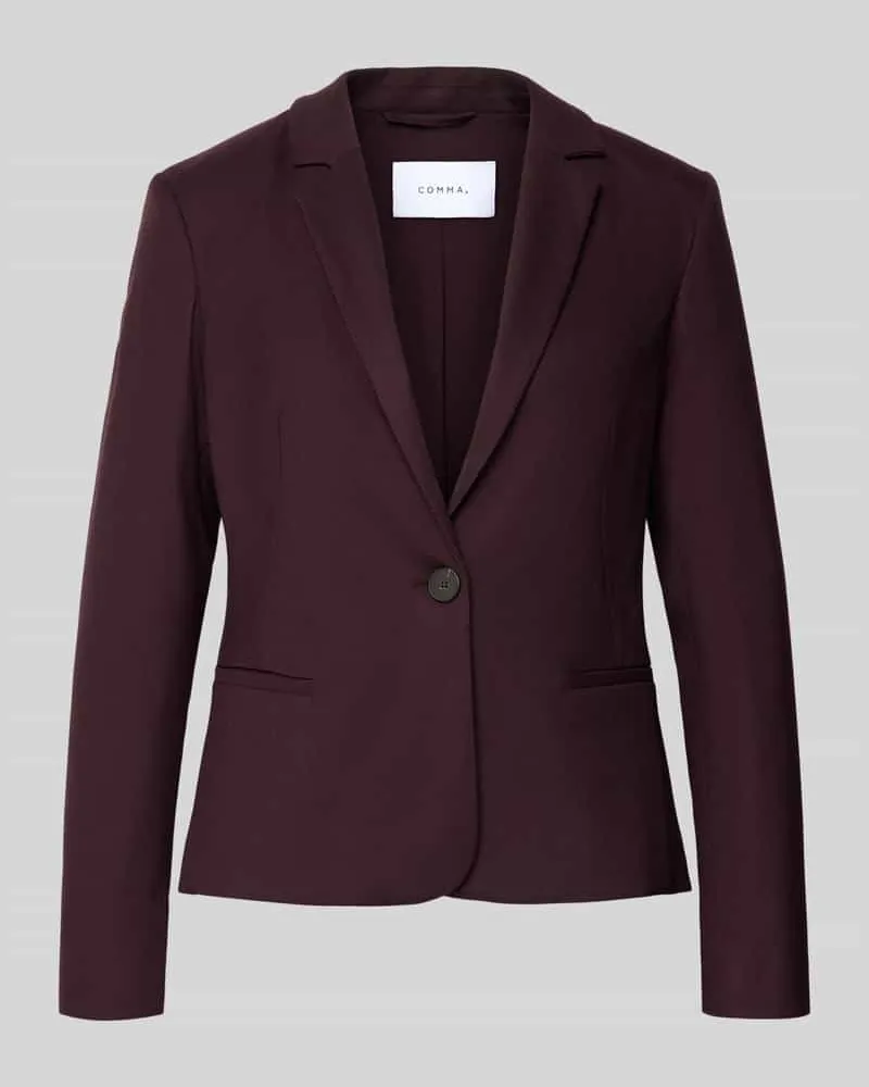 COMMA Slim Fit Blazer aus elastischem Viskose-Mix Modell 'OKTOBER Bordeaux