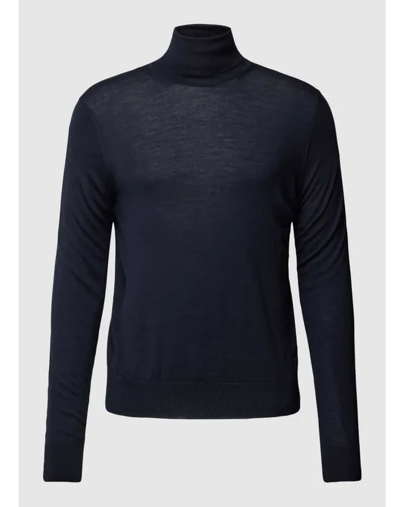 Emporio Armani Strickpullover mit Rollkragen Marine