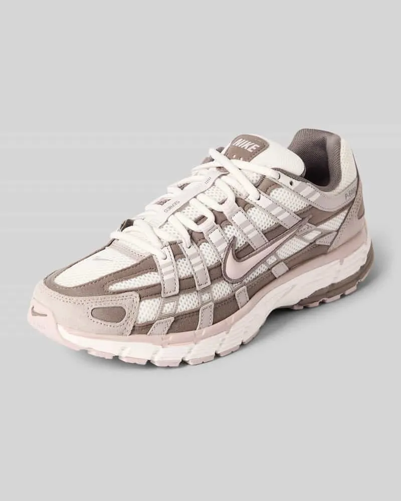 Nike Sneaker mit Logo-Stitching Modell 'P-6000 Hellgrau