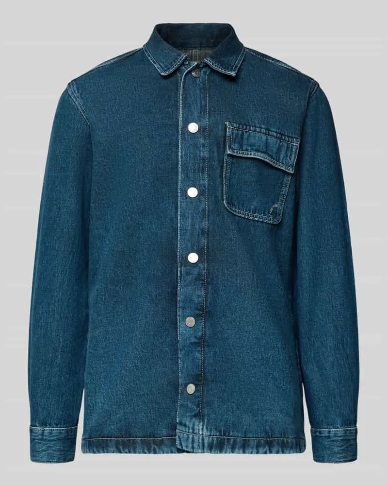 Pepe Jeans Regular Fit Jeansjacke aus reiner Baumwolle Modell 'OTTO Jeansblau