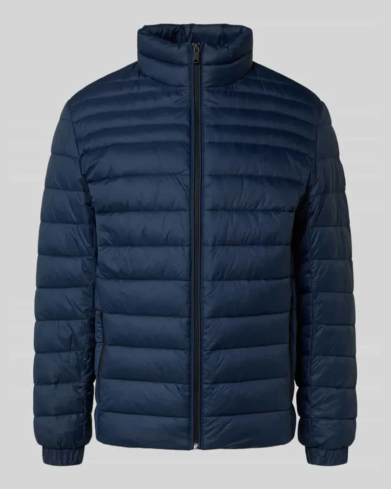 HUGO BOSS Slim Fit Steppjacke mit Label-Patch Modell 'ODEN2 Marine