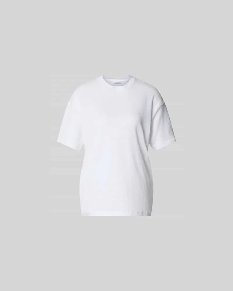 Anine Bing Regular Fit T-Shirt aus reinen Leinen Black