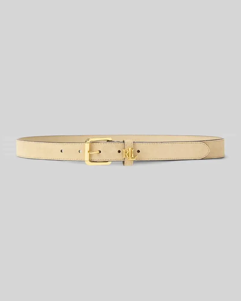 Ralph Lauren Gürtel aus echtem Leder mit Logo-Detail Taupe