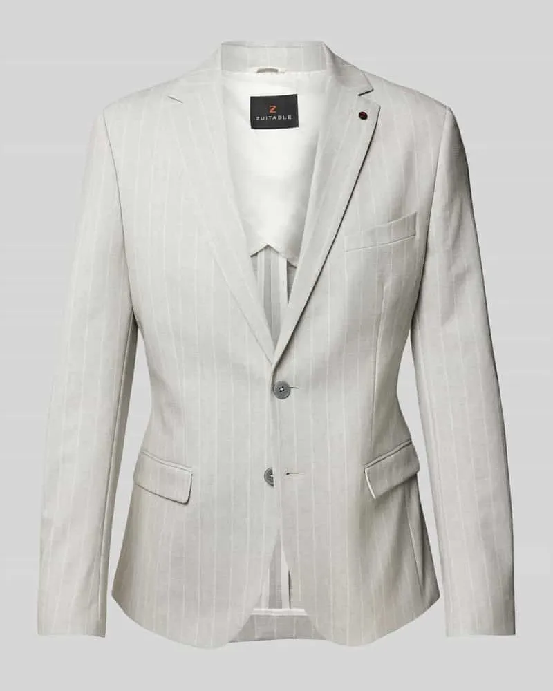 Zuitable Sakko mit Brustleistentasche Modell 'DiNick Beige