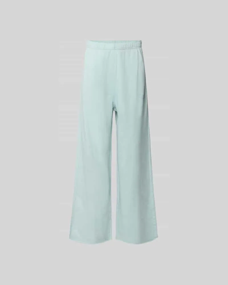 Maison Margiela Wide Fit Sweatpants mit elastischem Bund Helltuerkis