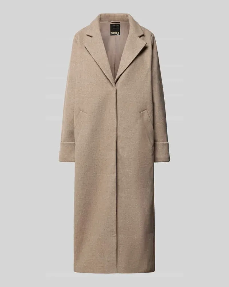 Noisy may Mantel mit Reverskragen Modell 'CADDY Beige