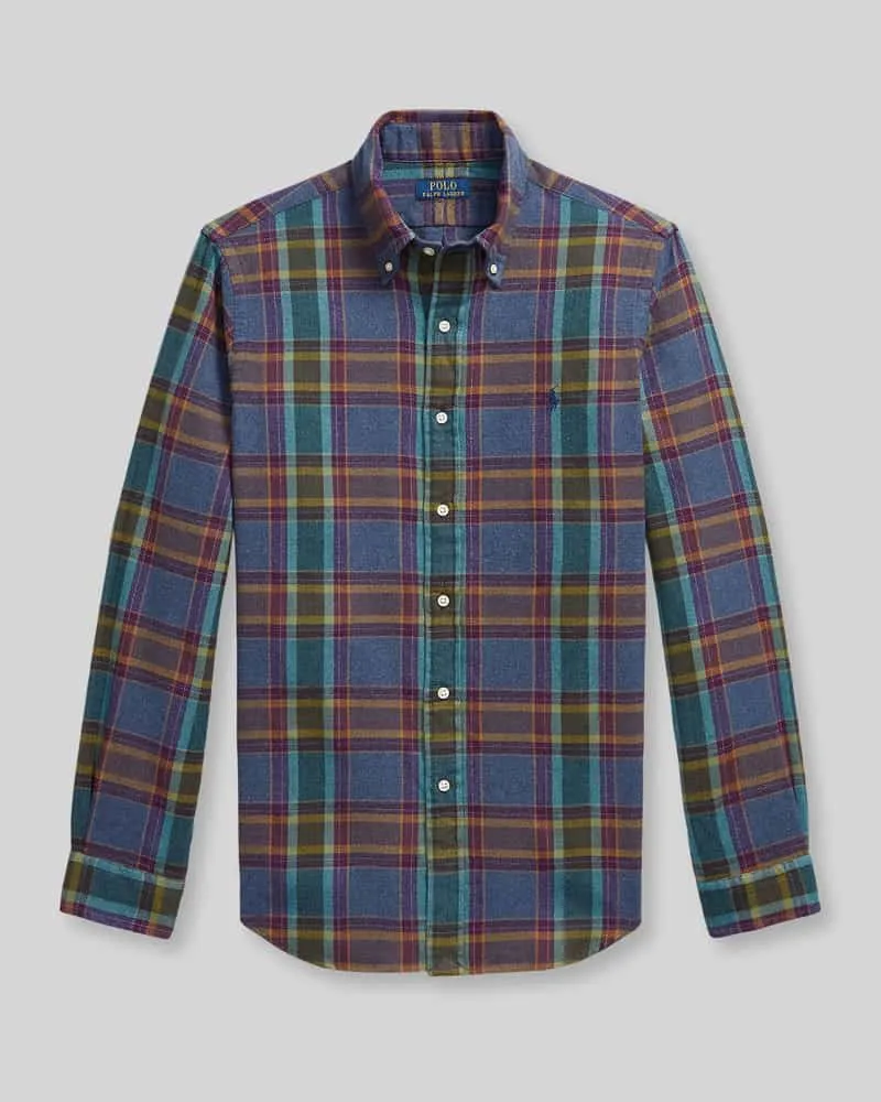 Ralph Lauren Custom Fit Freizeithemd aus reiner Baumwolle Lila