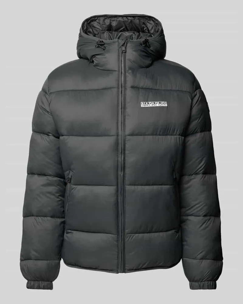 Napapijri Steppjacke mit Label-Print Modell 'SUOMI Khaki