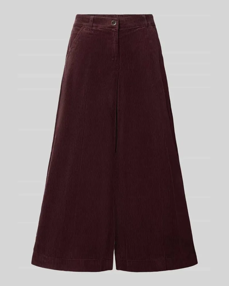 Brax Weite Hose aus reiner Baumwolle Modell 'MELLI S Bordeaux