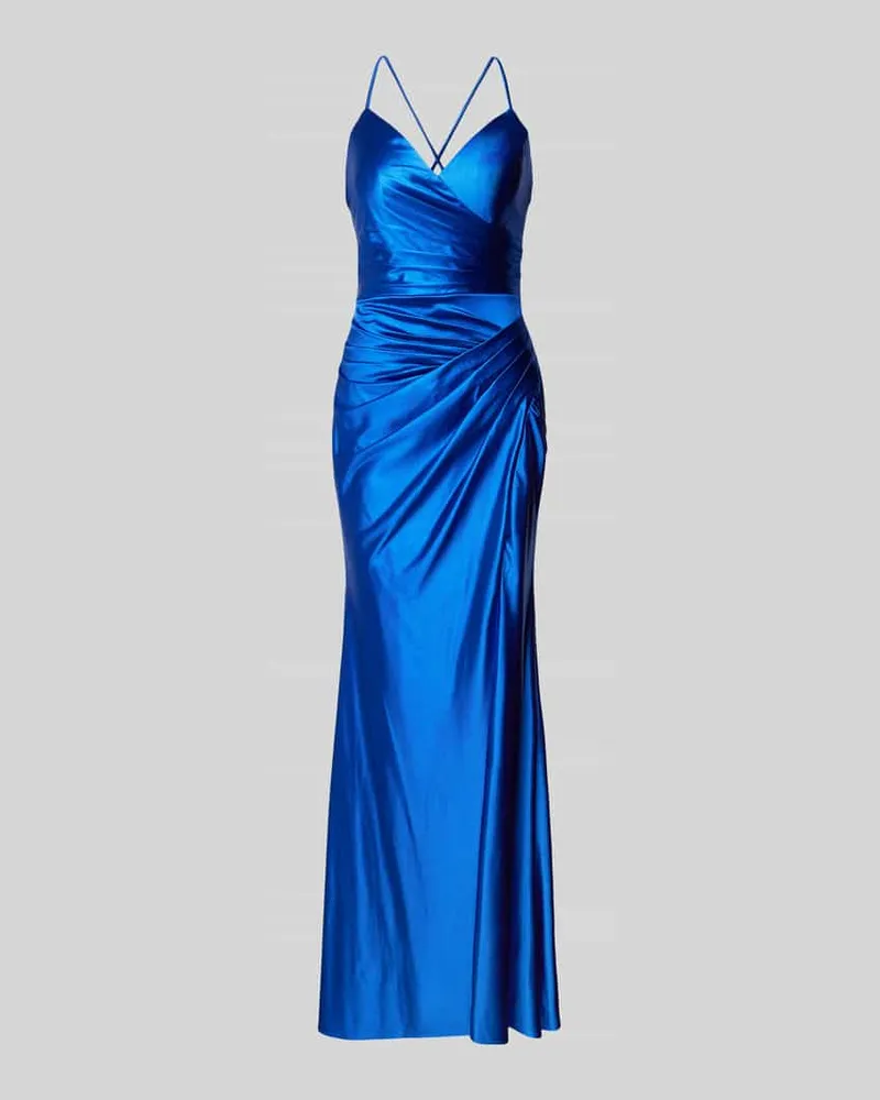 LUXUAR Abendkleid mit Raffungen Royal