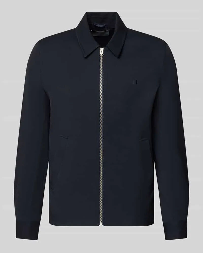 LES DEUX Jacke mit Logo-Stitching Modell 'Como Blau