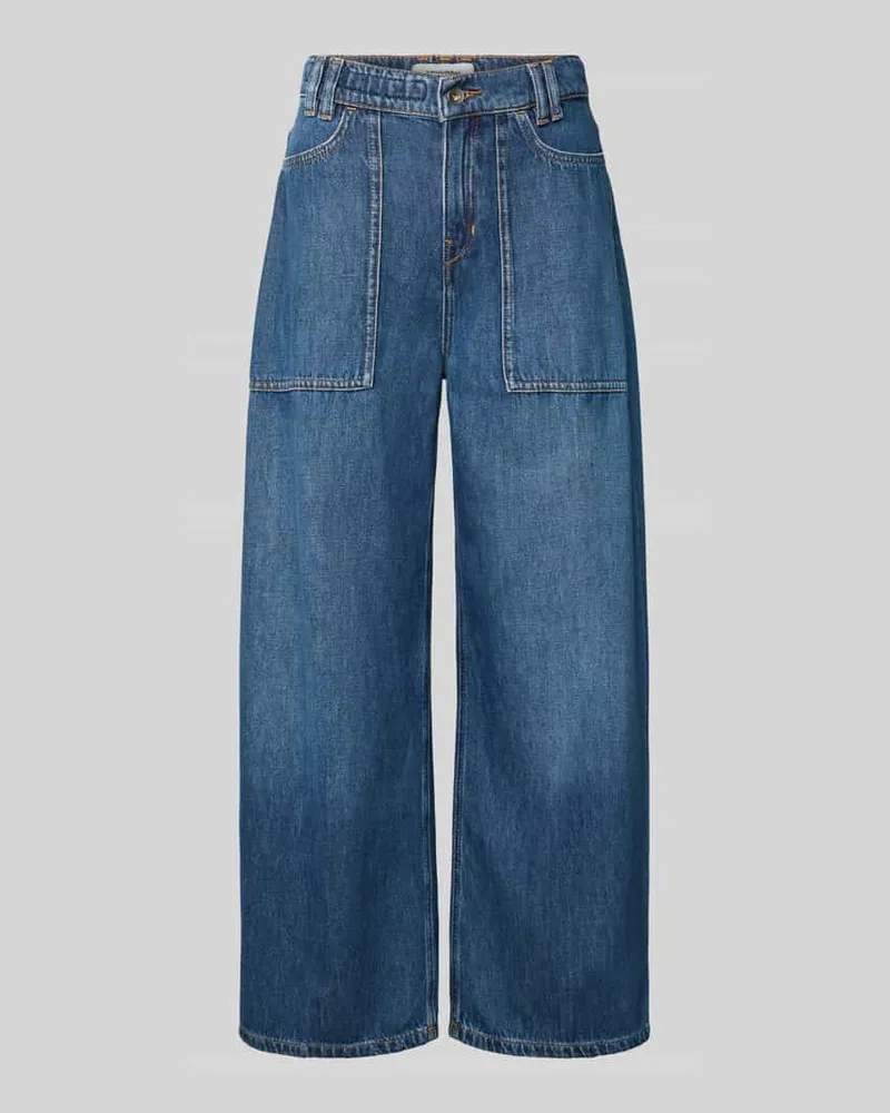Drykorn Wide Fit Jeans mit Baumwoll-Anteil Modell 'Derive Blau