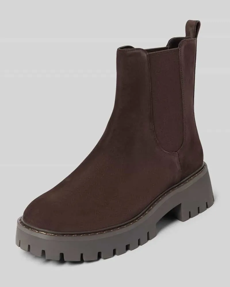 Michael Kors Stiefel aus Leder-Mix Modell 'Asher Dunkelbraun