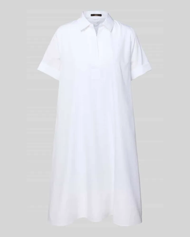 windsor. Knielanges Kleid mit Umlegekragen Weiss