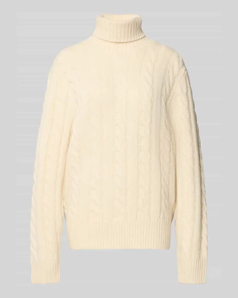 Ralph Lauren Loose Fit Strickpullover aus Woll-Kaschmir-Mix Ecru