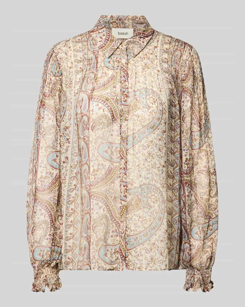 ba&sh Regular Fit Bluse aus reiner Viskose Modell 'Cleo Offwhite