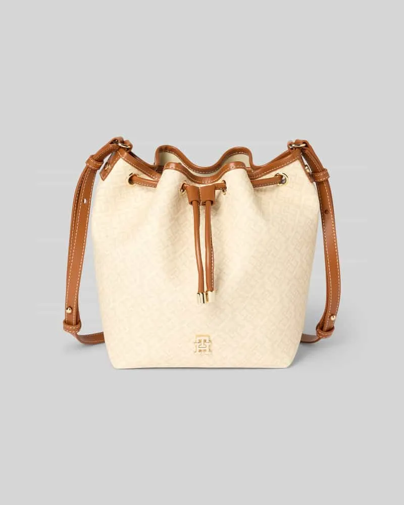 Tommy Hilfiger Umhängetasche mit Logo-Detail Modell 'MONOPLAY BUCKET Beige