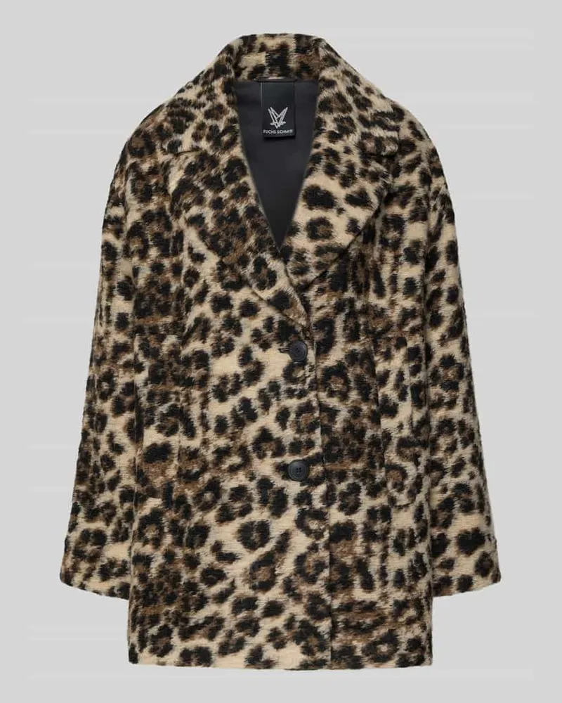 Fuchs Schmitt Jacke mit Reverskragen und Knopfleiste Camel