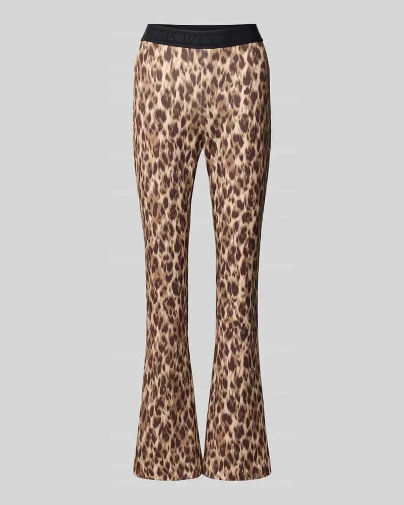 Marc Cain Regular Fit Business-Hose mit elastischem Bund Dunkelbraun