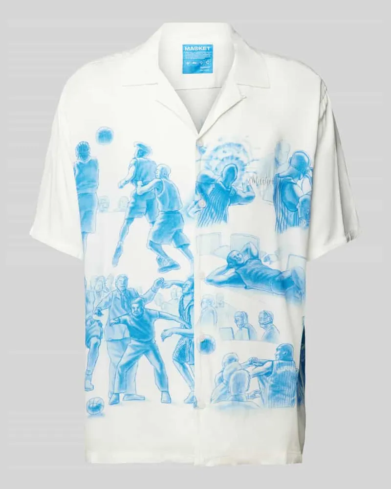 Market Freizeithemd mit Reverskragen Modell 'MALICE Weiss