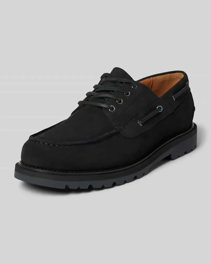 Vagabond Lederhalbschuhe mit Ziernaht Modell 'Jay Black