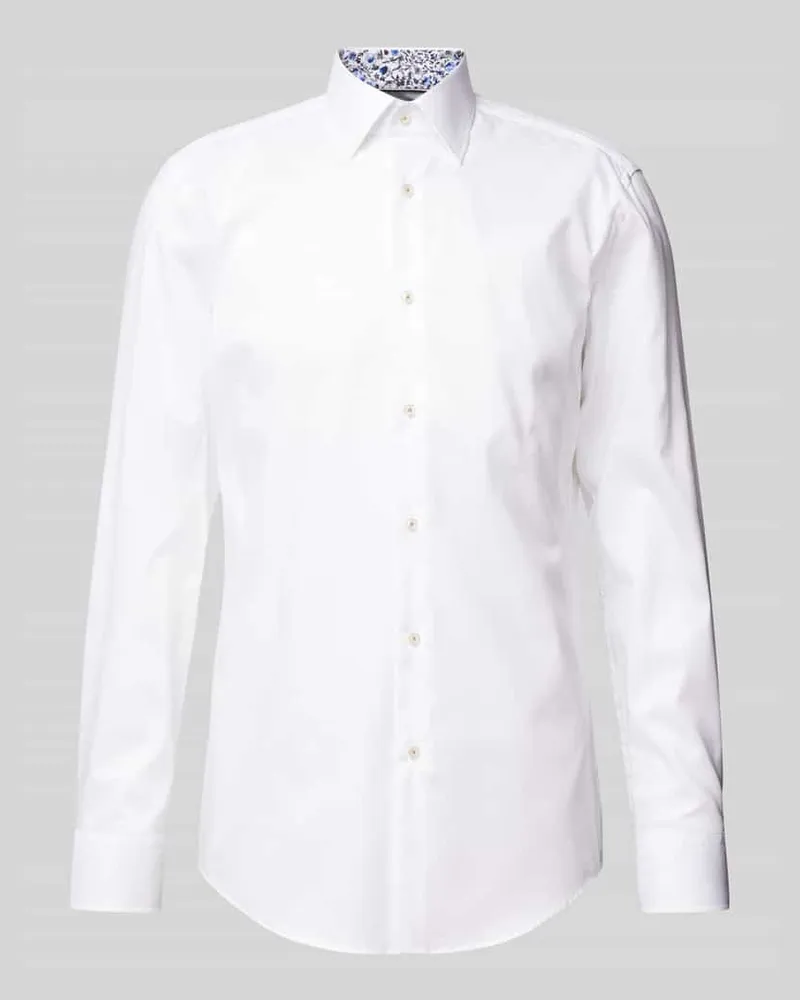HUGO BOSS Slim Fit Business-Hemd mit Kentkragen Modell 'Hank Weiss