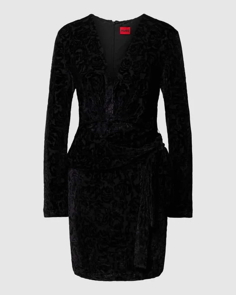 HUGO BOSS Minikleid mit Raffungen Modell 'Kimbali Black