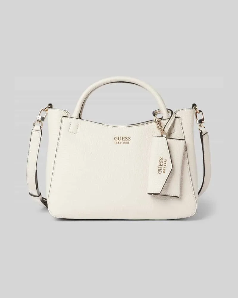 Guess Handtasche mit Label-Details Modell 'BRENTON Offwhite