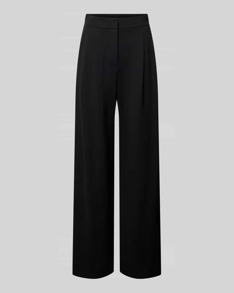 Emporio Armani Bundfaltenhose mit Eingrifftaschen Black