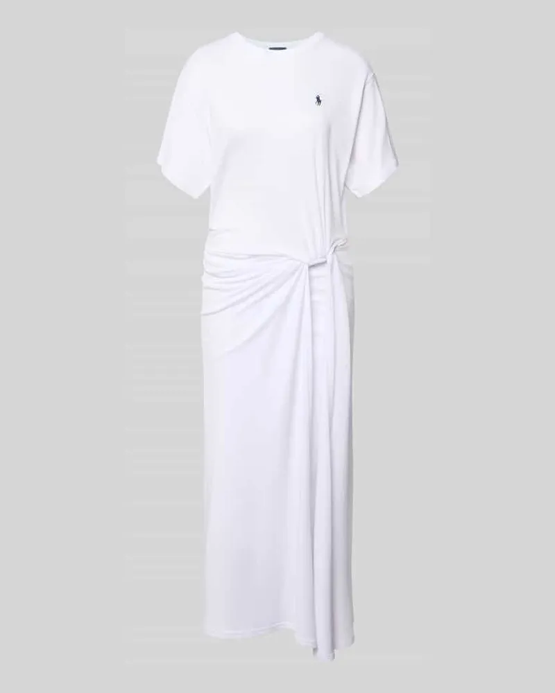 Ralph Lauren Körpernahes Freizeitkleid aus Lyocell-MIx Weiss