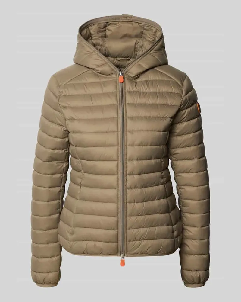 Save The Duck Steppjacke mit Zweiwege-Reißverschluss Modell 'DAISY Mittelgrau