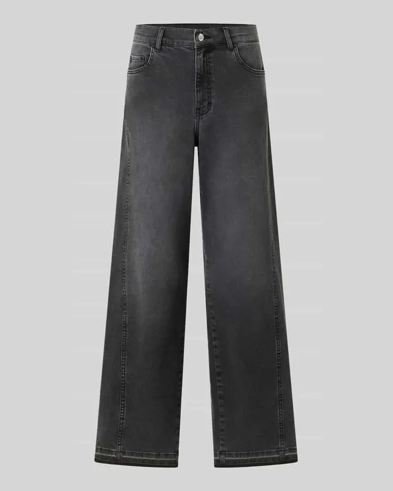 ANGELS  Wide Leg Jeans aus Baumwoll-Mix Modell 'Liva Edgy Mittelgrau