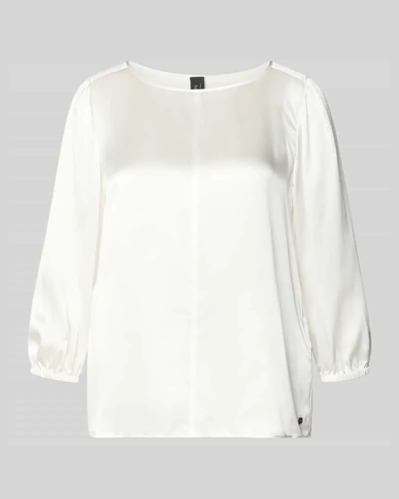 Marc Cain Blusenshirt aus Seide mit 3/4-Arm Offwhite