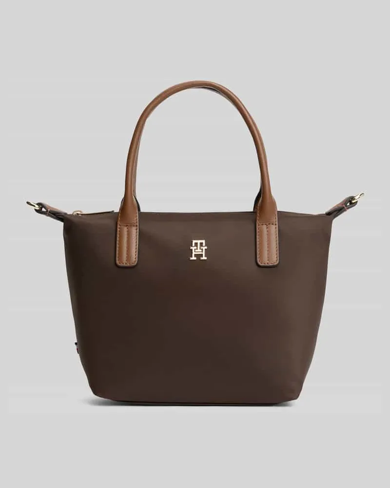 Tommy Hilfiger Umhängetasche mit Logo-Applikation Modell 'POPETTE MINI Dunkelbraun