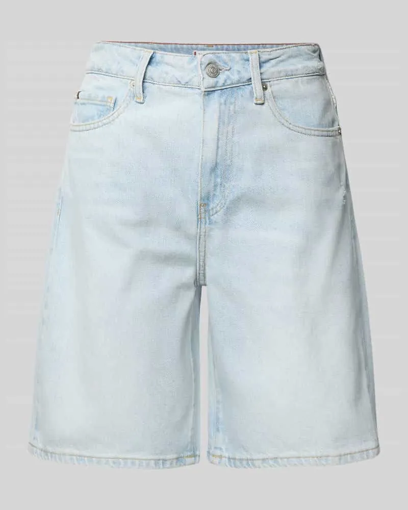 Tommy Hilfiger Relaxed Fit Jeansshorts aus Baumwoll-Lyocell-Mix Hellblau