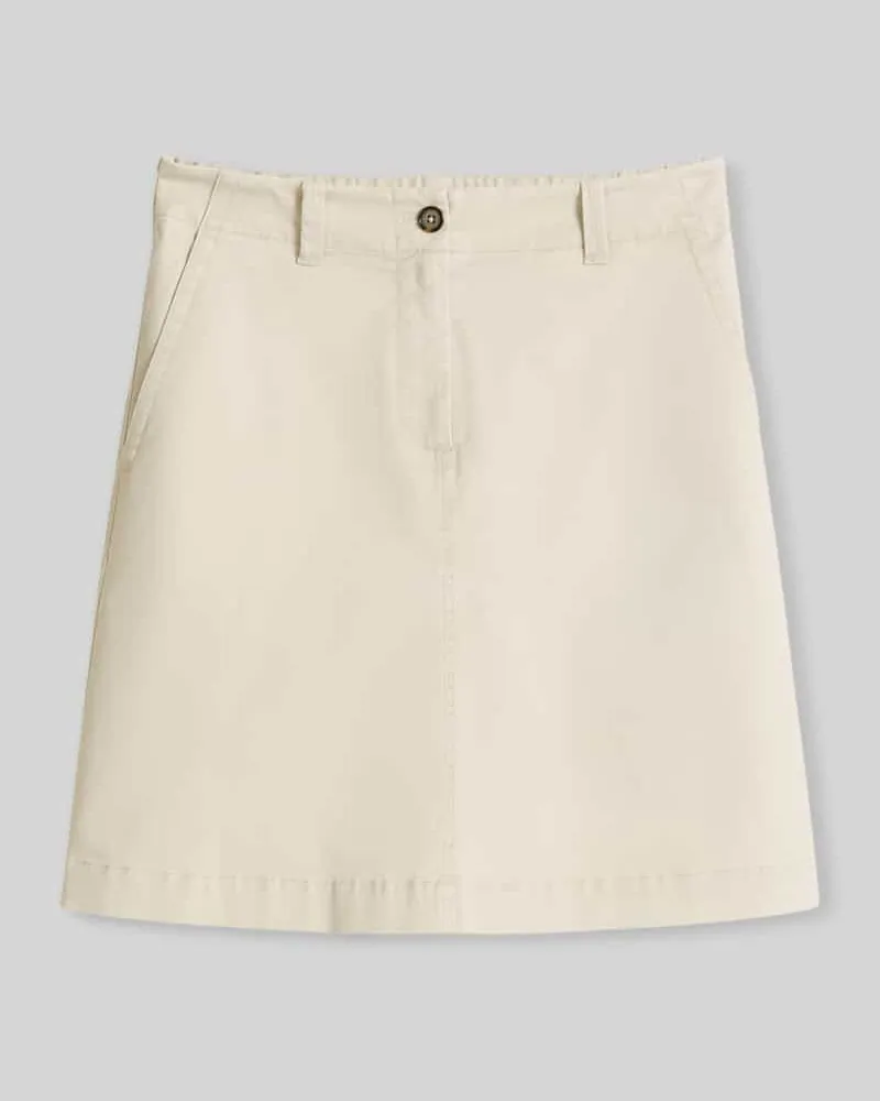 Marc O'Polo Midi Rock im Regular Fit Beige