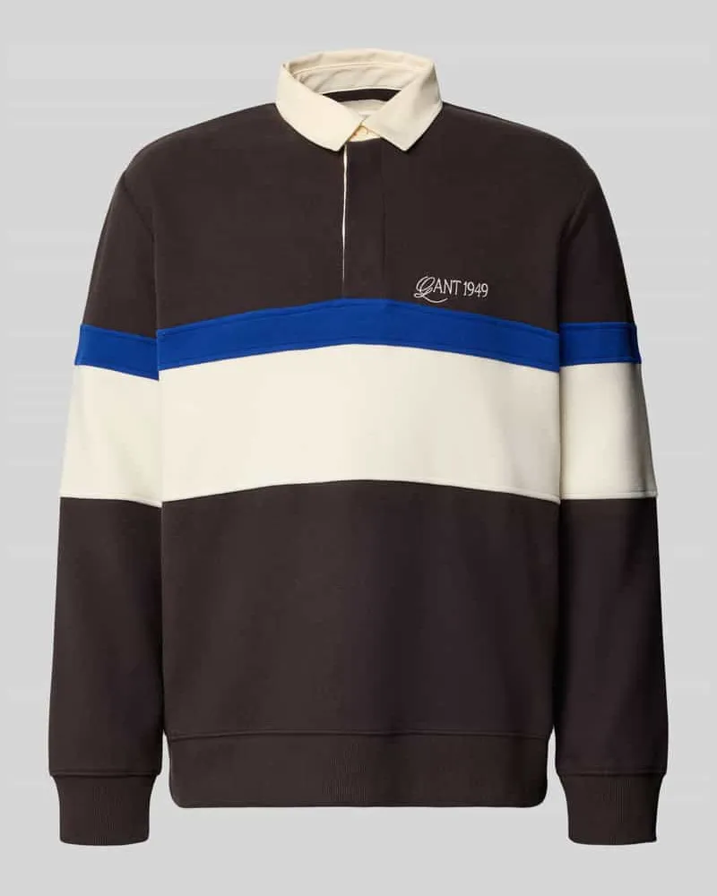 Gant Regular Fit Sweatshirt aus Baumwoll-Mix Hellbraun