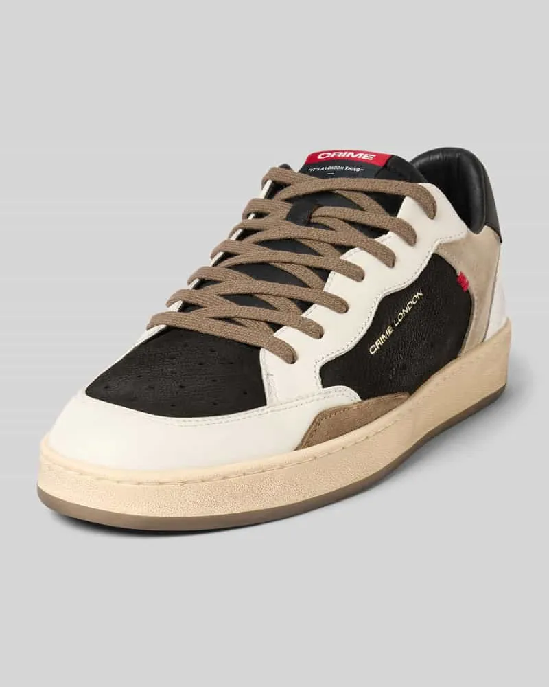 Crime Sneaker aus Leder mit Schnürung Modell 'CHELSEA Black