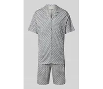 Pyjama mit Allover-Muster Modell 'Fine Interlock