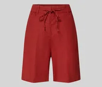 Wide Fit Shorts aus reinem Leinen mit Tunnelzug