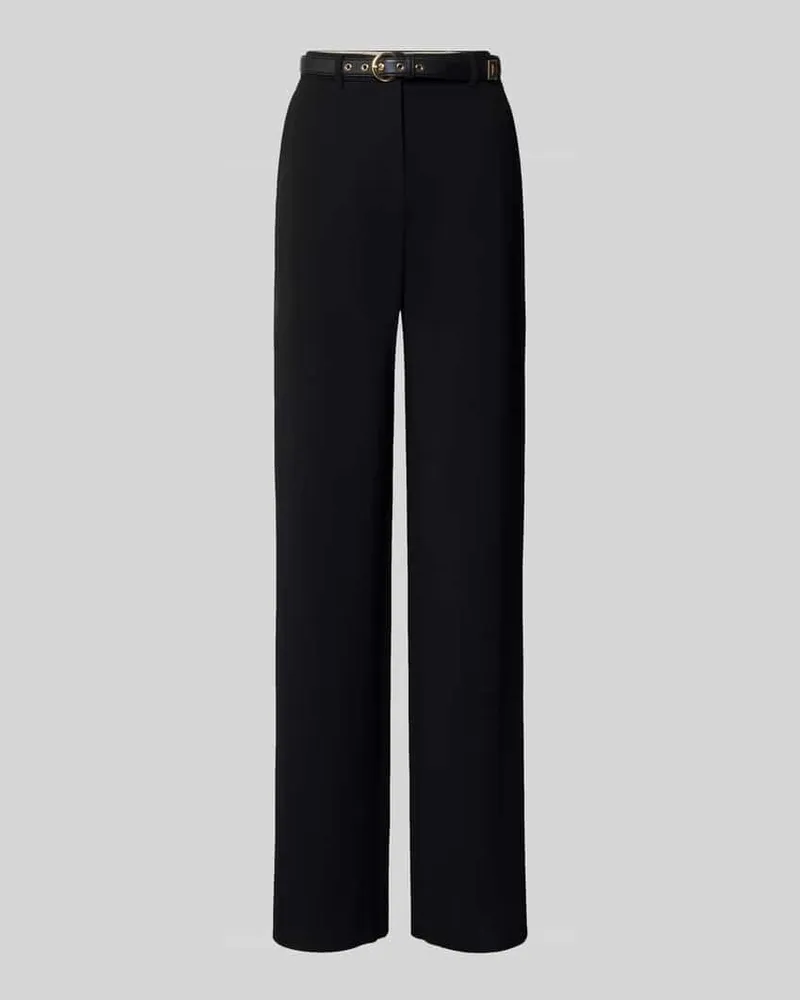 Max Mara Regular Fit Weite Hose mit Gürtel Modell 'TAMICO Black