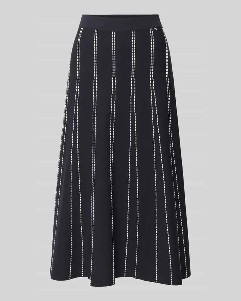 Liu Jo Strickrock aus Viskose-Mix mit elastischem Bund Marine