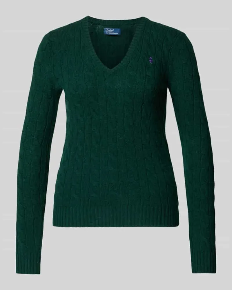 Ralph Lauren Strickpullover aus Wolle-Kaschmir-Mix Modell 'JULIANNA Gruen