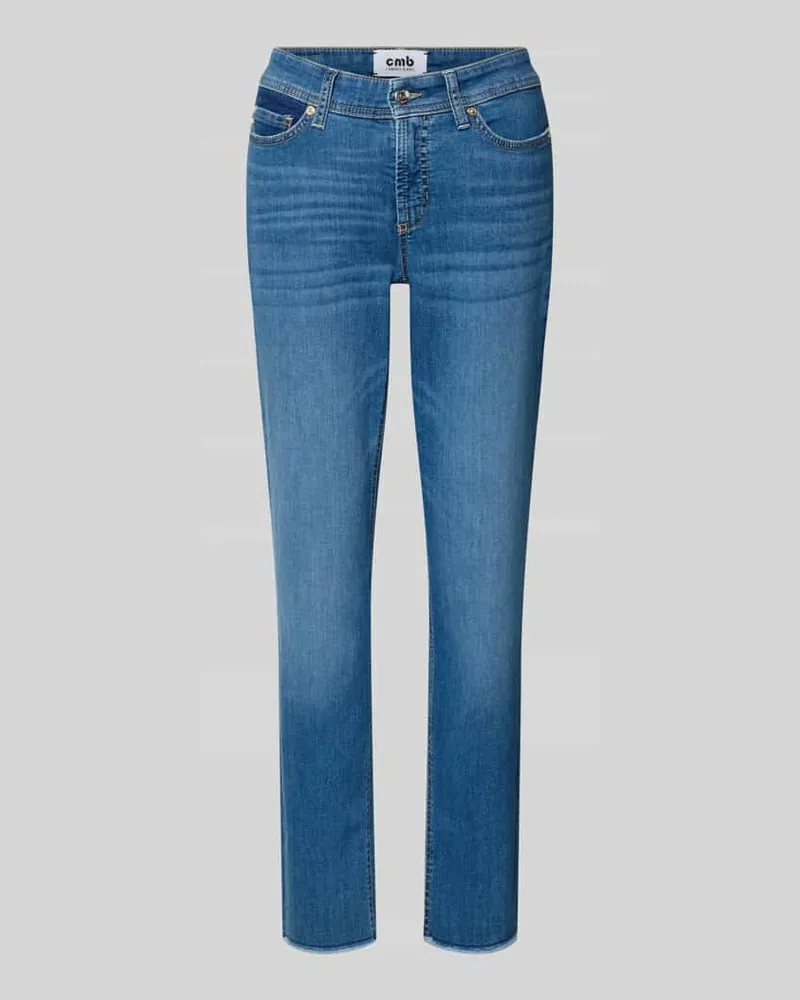 Cambio Jeans in verkürzter Passform Jeansblau