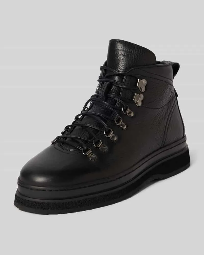 Gant Boots aus Rindsnappa mit Profilsohle Modell 'Blistown Black