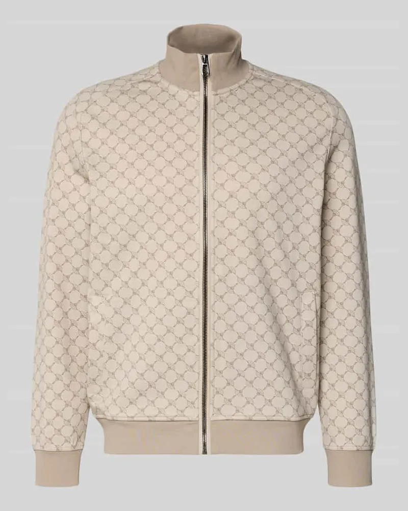 JOOP! Sweatjacke mit Reißverschluss Modell 'Wendu Sand