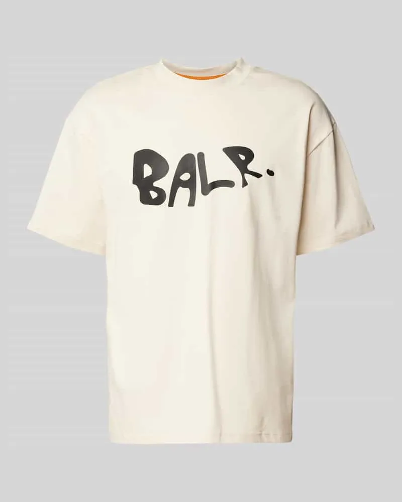 BALR. T-Shirt mit Label-Print Offwhite