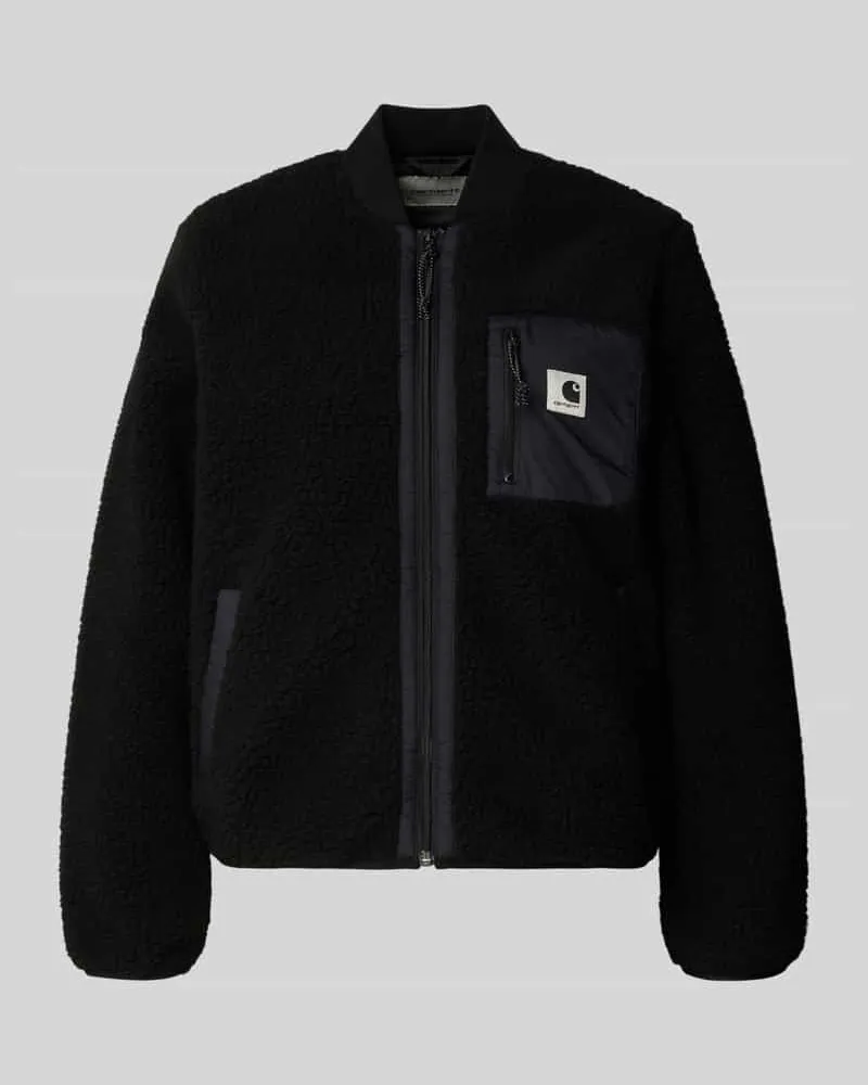 Carhartt WIP Fleecejacke mit Zweiwege-Reißverschluss Modell 'Janet Black