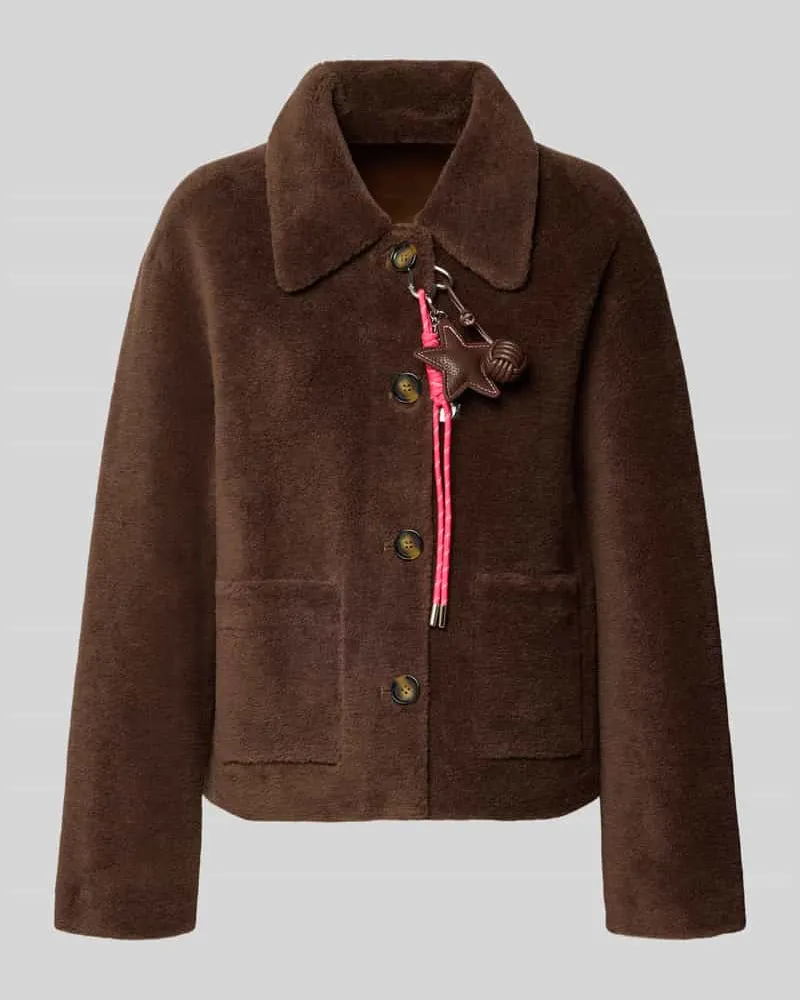 Oakwood Regular Fit Jacke aus reiner Wolle Mittelbraun